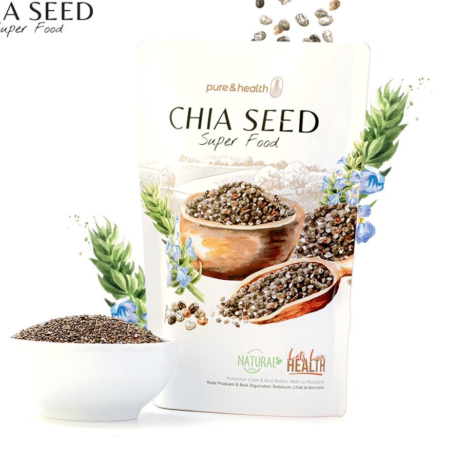 

❇ Biji Chia Seed 500 gr Organik Black Chiaseed Diet Original Natural Super Food ❅