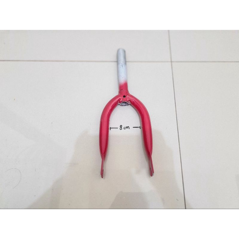 FORK 12 INCH  GARPU 12 INCH SEPEDA ANAK BMX MINI MODEL DRAT ULIR BICYCLE KID FORK STEEL MATERIAL BESI FORK SEPEDA ANAK FORK 12INCH