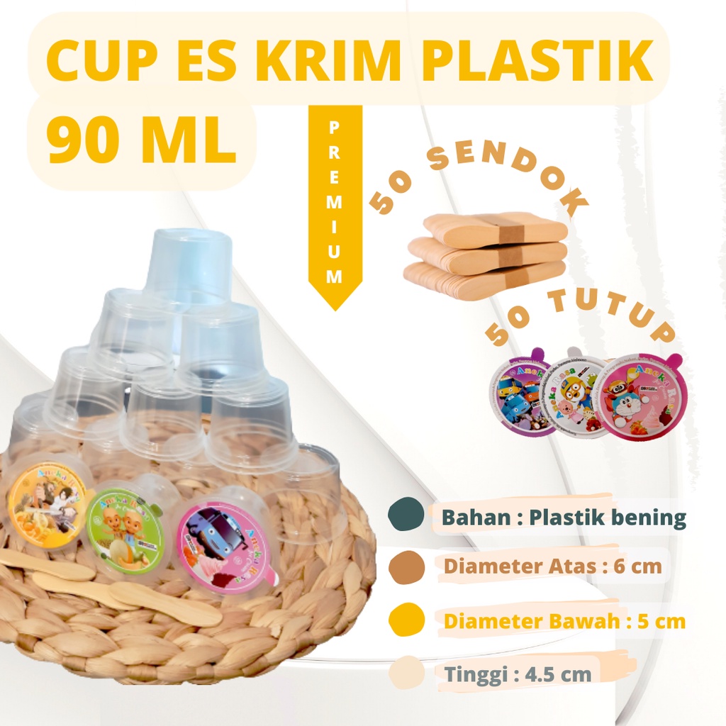 Cup Ice Cream Png - Gambar Cup Es Krim - Gelas Es 90 ml Bening Jual Cup Es Krim Mini - Cup Es Krim M