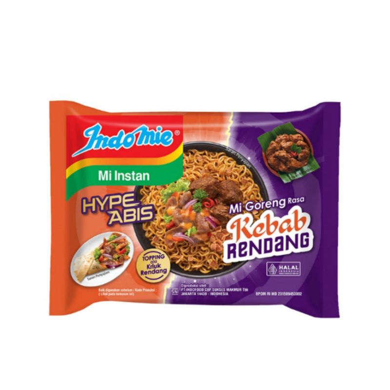 

Indomie Hype Abis Mie Goreng Kebab Rendang 83 g