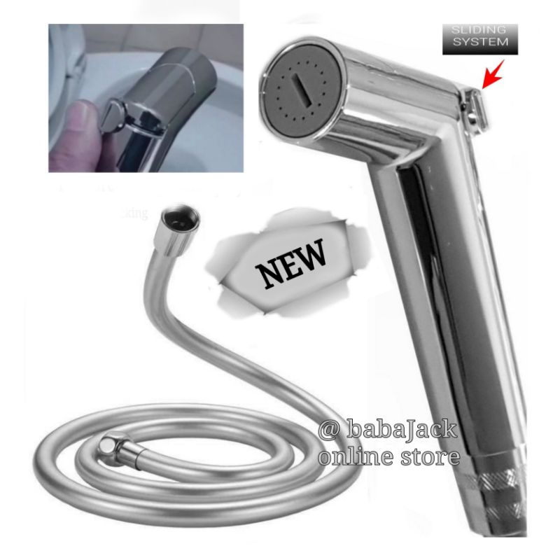 Jet shower bidet sower toilet krum sistem geser set flexibel
