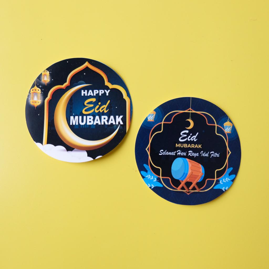

BK - Sticker Idul Fitri / Tempelan Toples Lebaran 2024 Souvenir / Hampers Eid Mubarak Kotak Toples