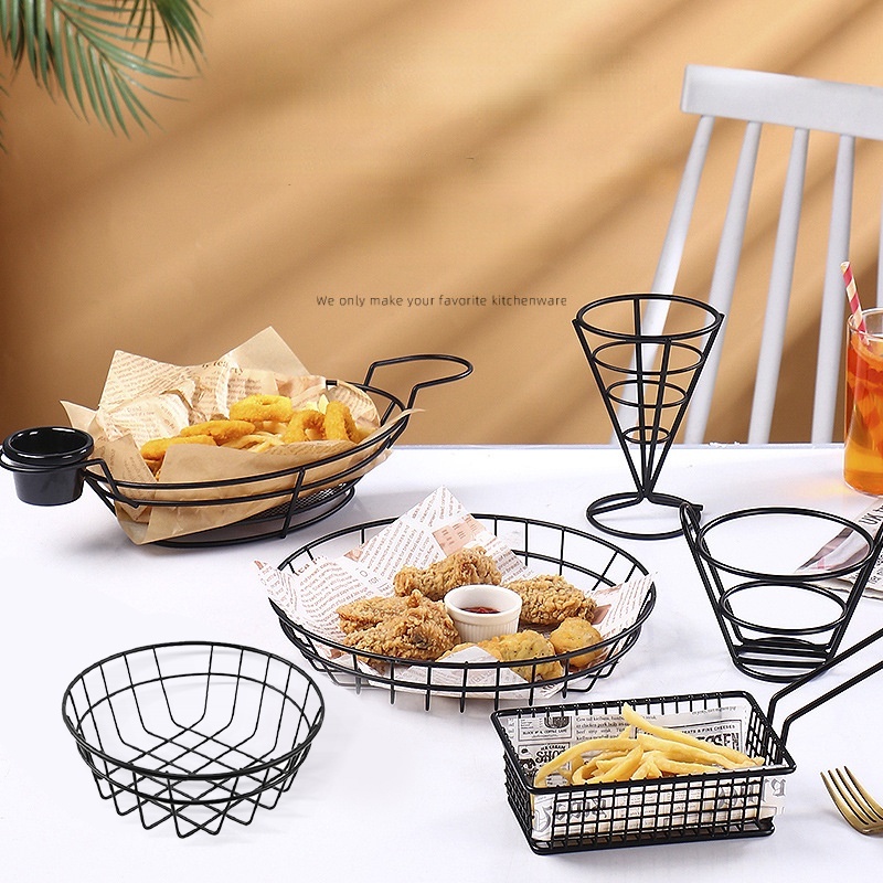 French Fries Serving Basket/Wadah Kentang Goreng/Keranjang Kentang/Fries Keranjang/Wadah Keranjang Saji Kentang