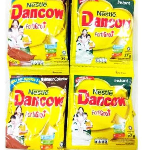 

⚡GROSIR⚡ ☘️ MUMTAAZZTORE ☘️ NESTLE Dancow Instant FortiGro | Susu Bubuk Putih & Cokelat RENCENG