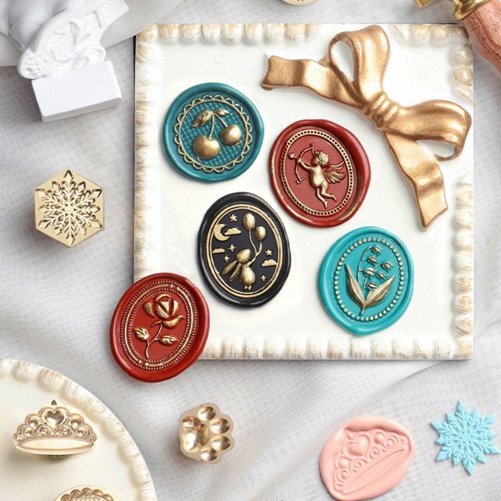 Mxbeauty Wax Seal Stamp Alloy Cupid Wedding Hand Akun DIY Amplop Albums Kartu Undangan Cat Api Seal Stamp