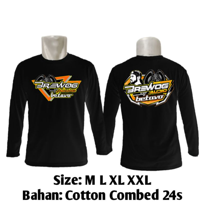 Kaos Motif Brewog Audio Betavo Lengan Panjang
