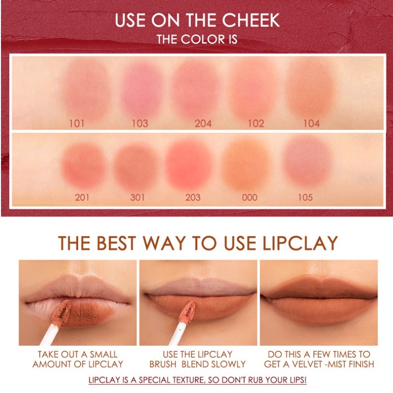 FOCALLURE Tahan air Lip cream Lipstik- Lip Makeup