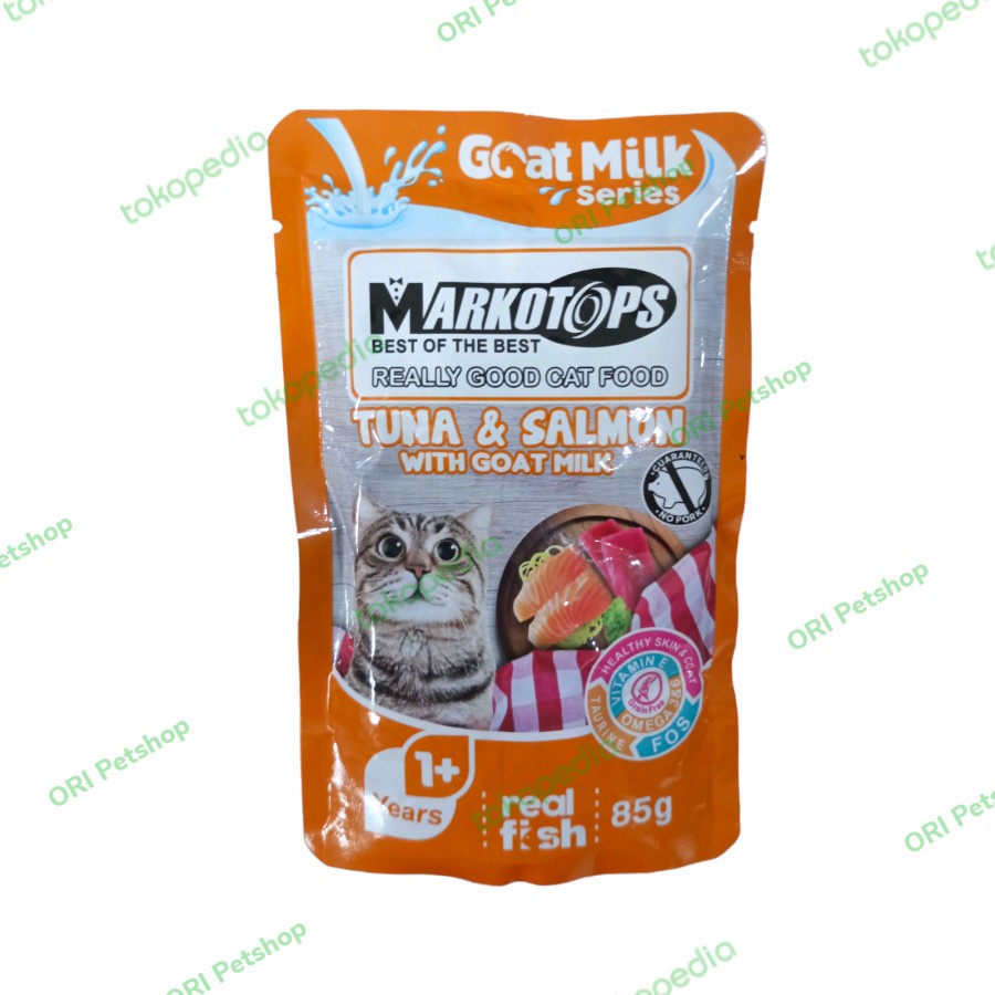 Markotops Sachet Pouch 85gr Wet Food - Tuna Salmon