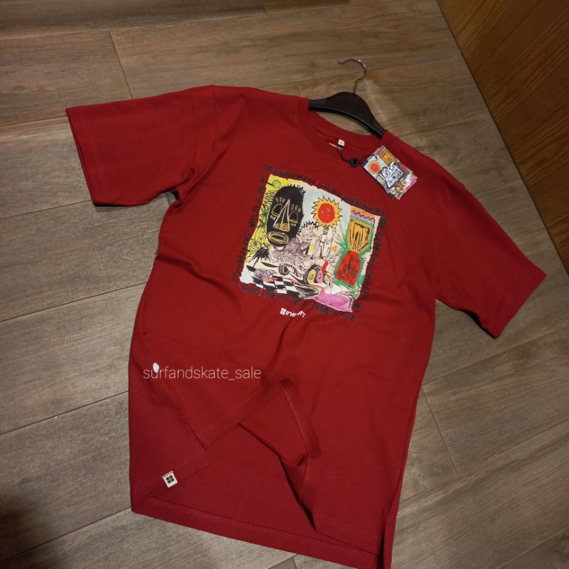 Kaos Oversize Insight Original Colaboration Alip Jon X Andre Yoga D Primitive Soldier Tee Maroon