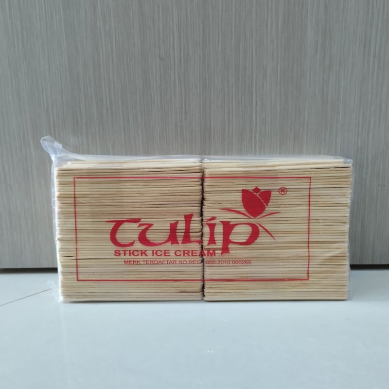 Stik Es Cream Tulip isi (-+ 500)/Stik Es Cream Berat/Stik Es Cream/Stik Es Cream
