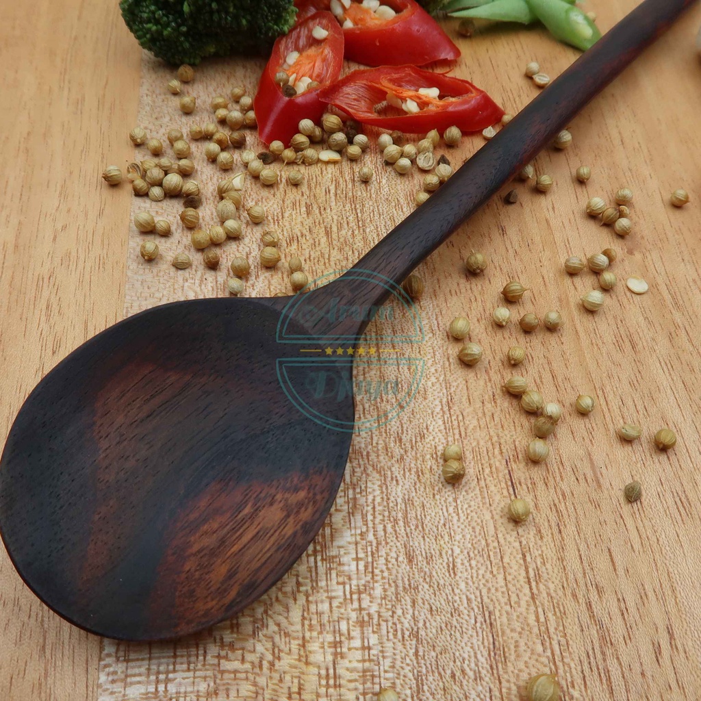 Sendok Kayu Sendok Makan Kayu Sendok Souvenir Kayu Sendok Unik Wooden Salad Spoon