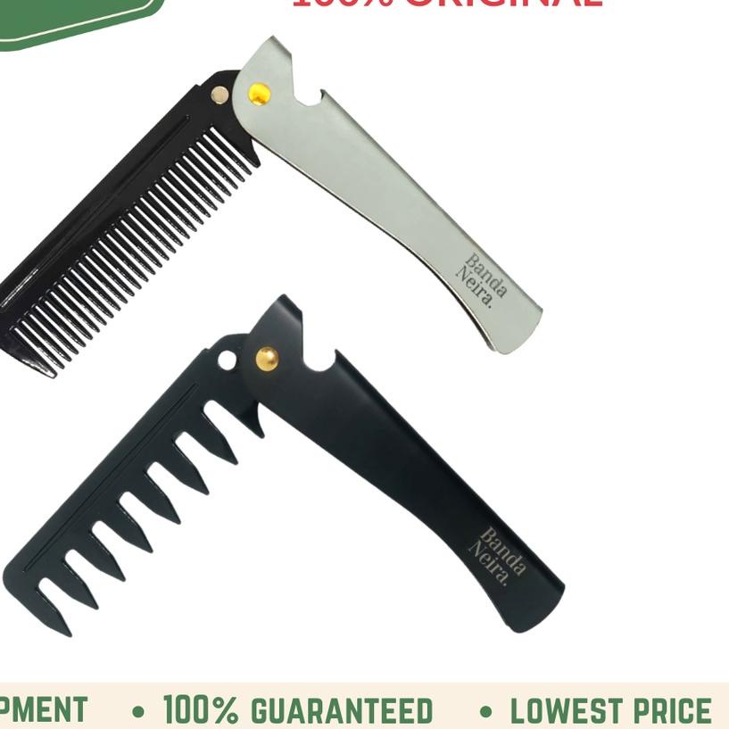 ◙ The Mason Steel Folding Comb / Sisir Lipat by Banda Neira Grooming ✲