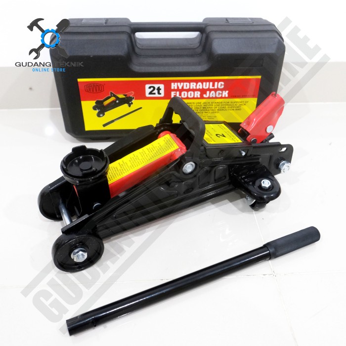 Dongkrak Buaya Hidrolik Kapasitas 2 Ton BRUNO / Hydraulic Trolley Floor Jack Dongkrak Mobil 2Ton BRANO