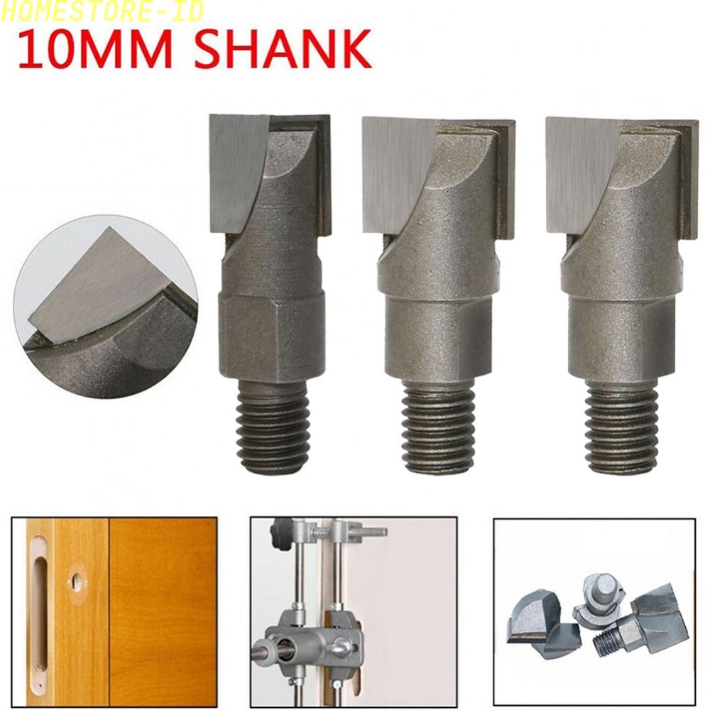 3pcs 10mm Shank CNC Bottom Cleaning Router Bit Kunci Pintu slotting Milling Cutter