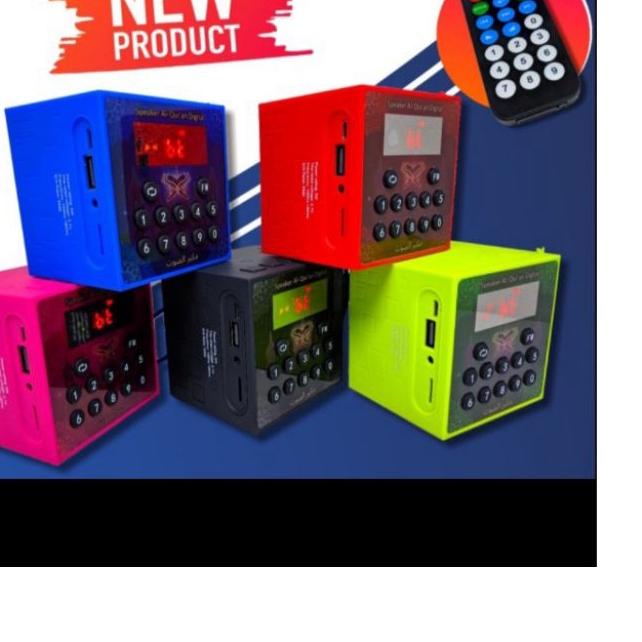 ➴ portable speaker rhimoa cube v600 v 600 bluetooth remote control alquran murottal 30 juz komplit M