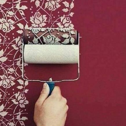 ➭ ROLL CAT DINDING KARAKTER ( 1 SET LENGKAP ) GAGANG + MOTIF (Free packing kerdus) ←