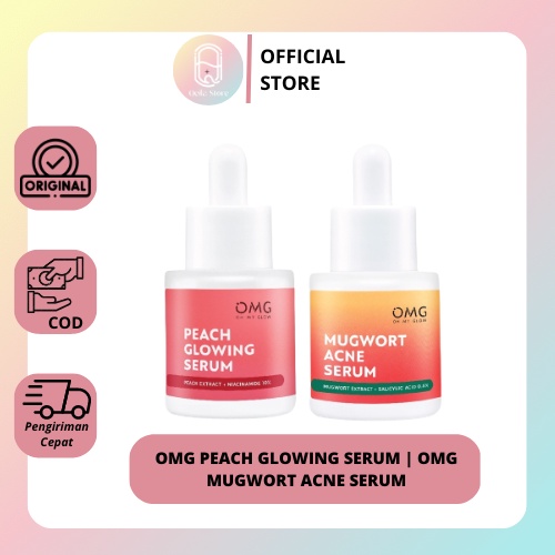 QEILA - OMG OH MY GLOW SKINCARE | OMG PEACH GLOWING SERUM | OMG MUGWORT ACNE SERUM