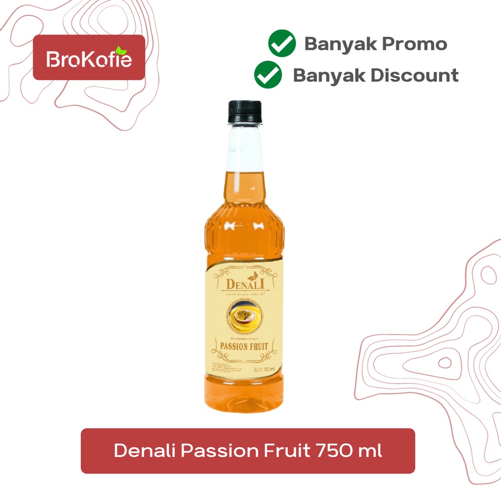 

Denali Syrup 750ml Passion Fruit