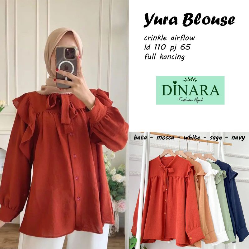 yura blouse crinkle airflow
