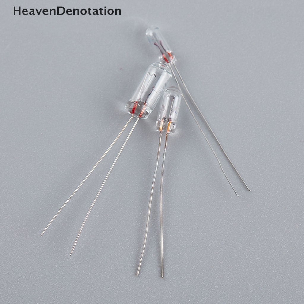 [HeavenDenotation] 10pcs Mini 3 / 4 / 5mm 3 / 6 / 12 / 24V Lamp Light Bulb Edison Incandescent Filament Rice HDV