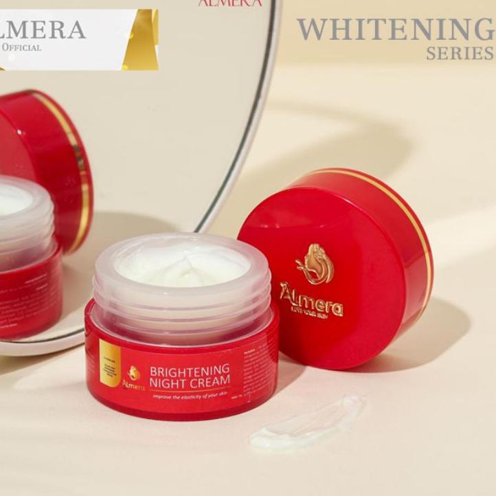 ✹ Almera Skincare Night Cream Whitening, (New)  Brightening Night Cream , Almera Skincare, Almera Sk