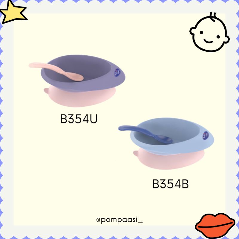 Baby Safe Suction Bowl / Mangkok Silicon Bayi / Feeding Set Bayi / Perlengkapan MPASI