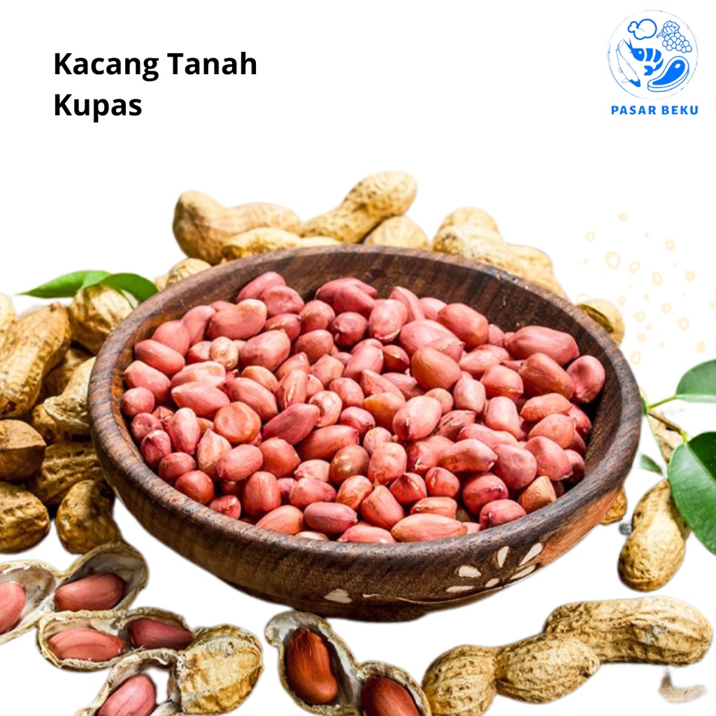 

Kacang Tanah 250gr Kupas Pasar Beku Padang