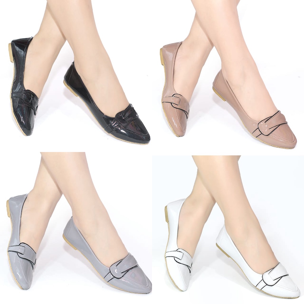 ELSA Flatshoes Polos Sepatu Flatshoes Wanita Kekinian Sepatu Balet Wanita Murah KR09