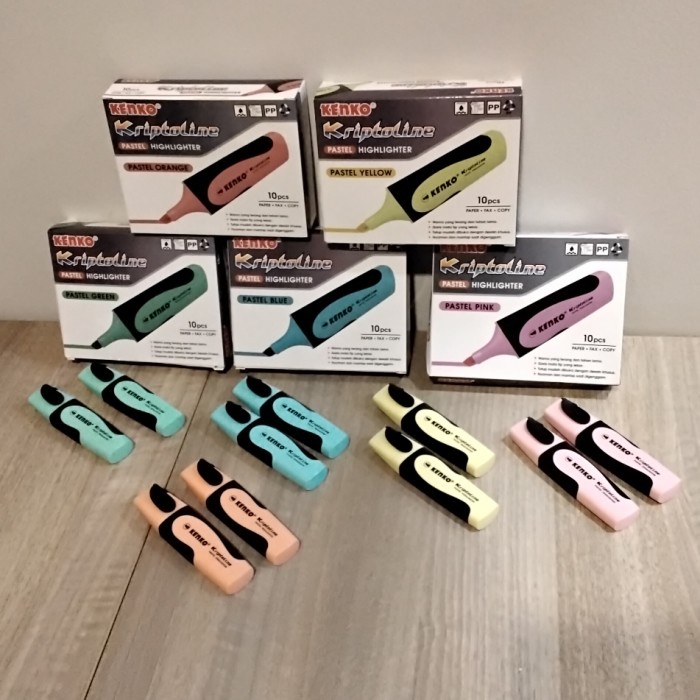 

Produk Unggulan] Kenko highlighter kriptoline warna pastel