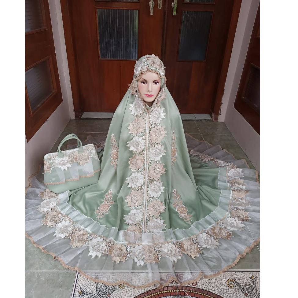 LANGSUNG KIRIM Mukena Sutera Velvet Premium / Mukena Dewasa / Mukena Mewah / Mukena Elegan / Mukena 