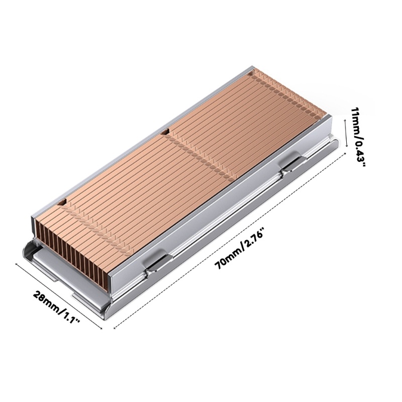 Bt M2 SSD Heatsink Untuk M2 2280harddisk Murni- Tembaga Thermal Pad CPU- Cooler Pad