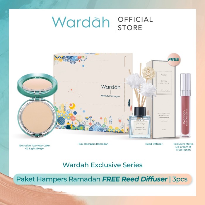 

Wardah Exclusive Series Paket Hampers Ramadan FREE Reed Diffuser