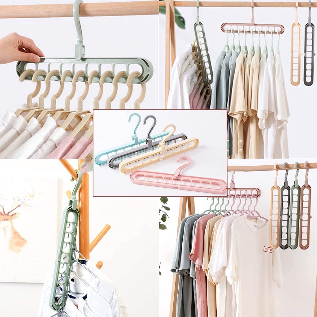 Magic HANGER 9 IN 1 / Organizer Gantungan Baju - LPM Shop