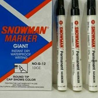 

ANA594 Snowman permanent G-12 (hitam) 12pcs ORIGINAL +++