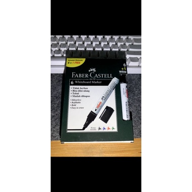 

SPIDOL HITAM WHITEBOARD FABER-CASTELL 1PACK (isi 7)