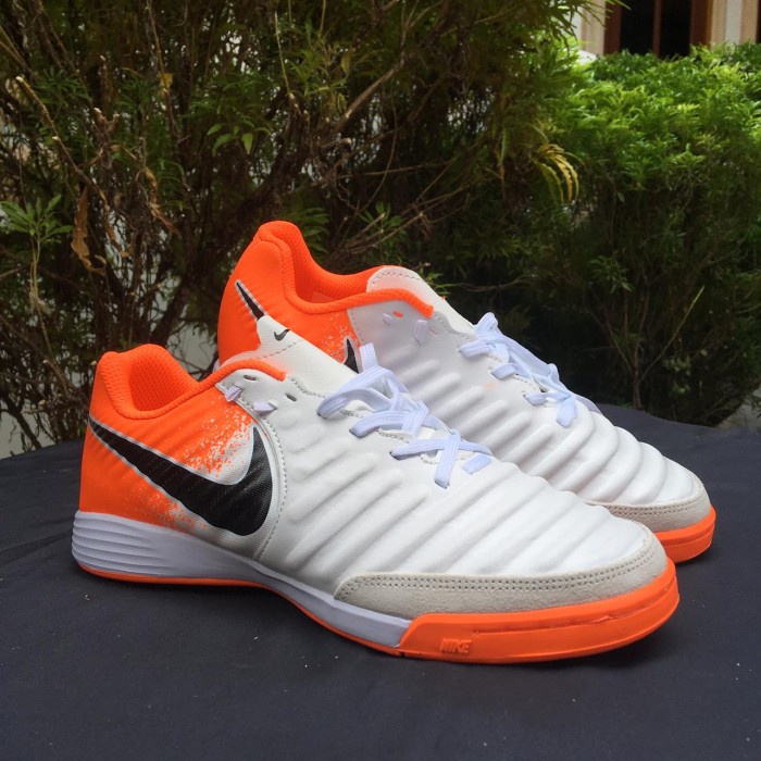 Sepatu Futsal Nike Tiempo X Finalle White Orange