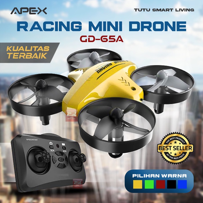 DRONE APEX MINI RACING DRONE, QUADCOPTER DRONE MINI - GD-65A MURAH
