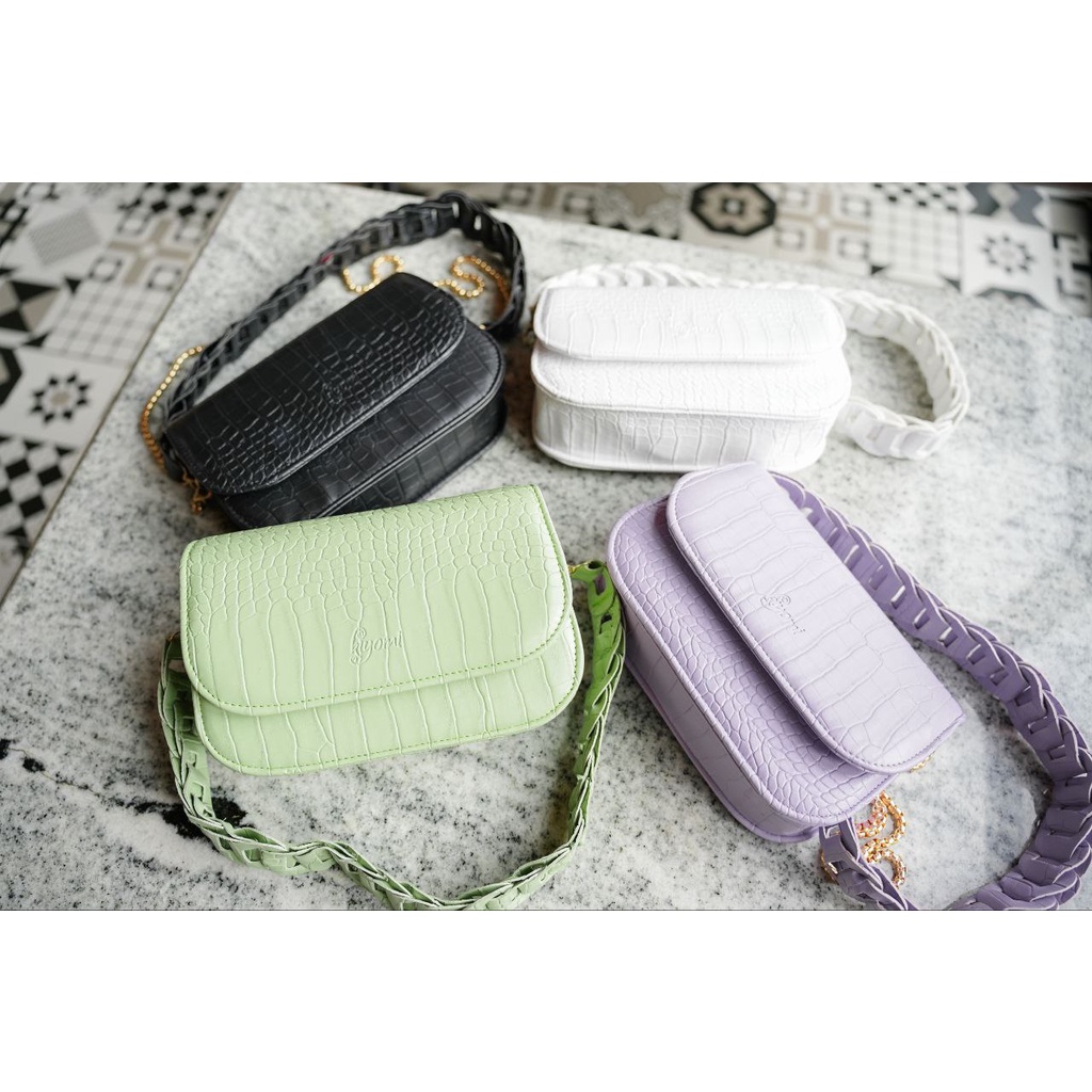 FEY BAG BY ORIGINAL BY KIYOMI WOMEN SLINGBAG TAS BAHU SELEMPANG JINJING WANITA MUNGIL KECIL LUCU MEW