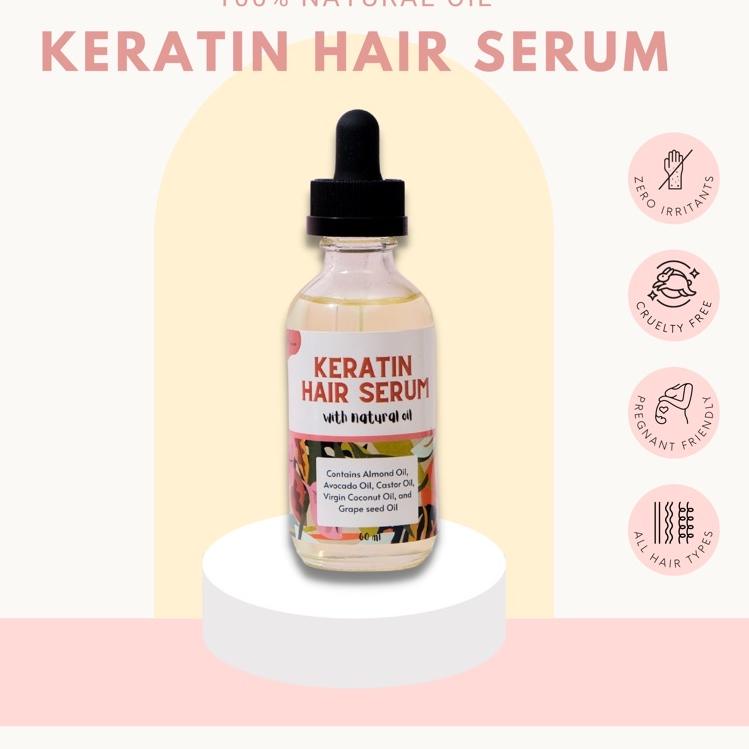 ✮ KERATIN HAIR OIL SERUM by Morrin ◌