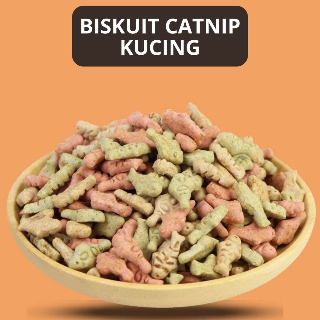Snack Kucing Catnip Biscuits Anti Stress Kucing Biskuit Catnip