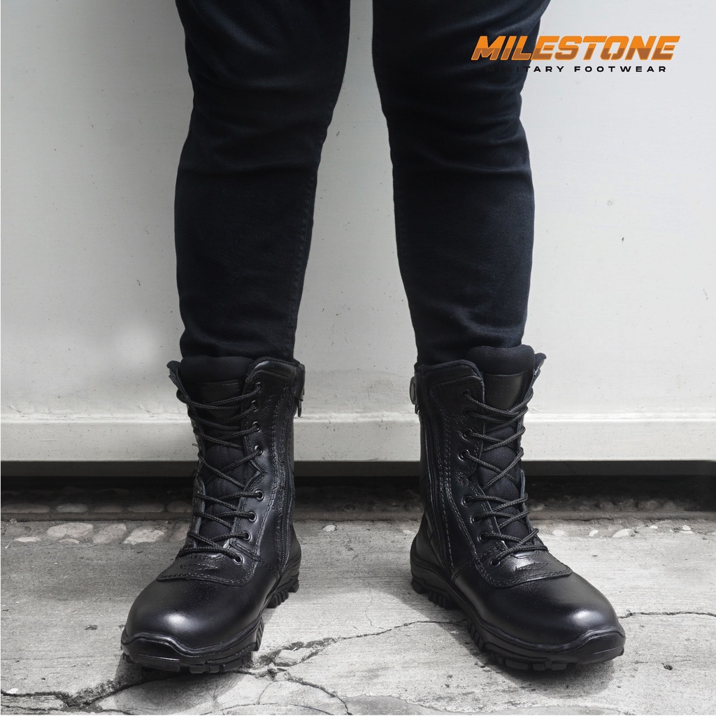 Sepatu PDL Kulit Original JAFERI Bahan 100% Kulit Sapi Asli Standart Jatah TNI PDL WAN