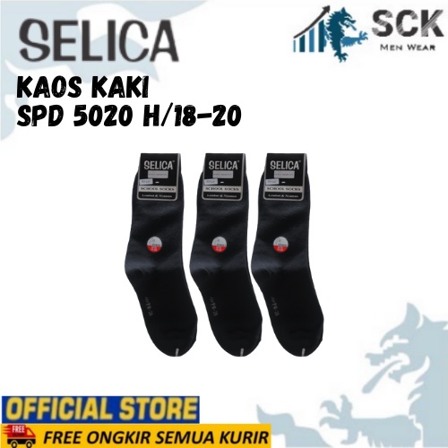 Kaos Kaki Sekolah Panjang SELICA SPD 5020 H 18-20 cm / Kaus Kaki SD 5020 H - sckmenwear GROSIR