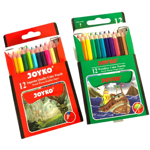 

Pensil Warna Joyko Pendek CP-107 / CP-102 Color Pencil Pensil Warna Mini Joyko Pensil Mewarnai 12 Warna Pendek Joyko