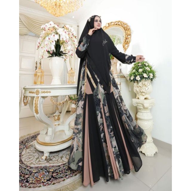 gamis khenia series syari azzahra syari