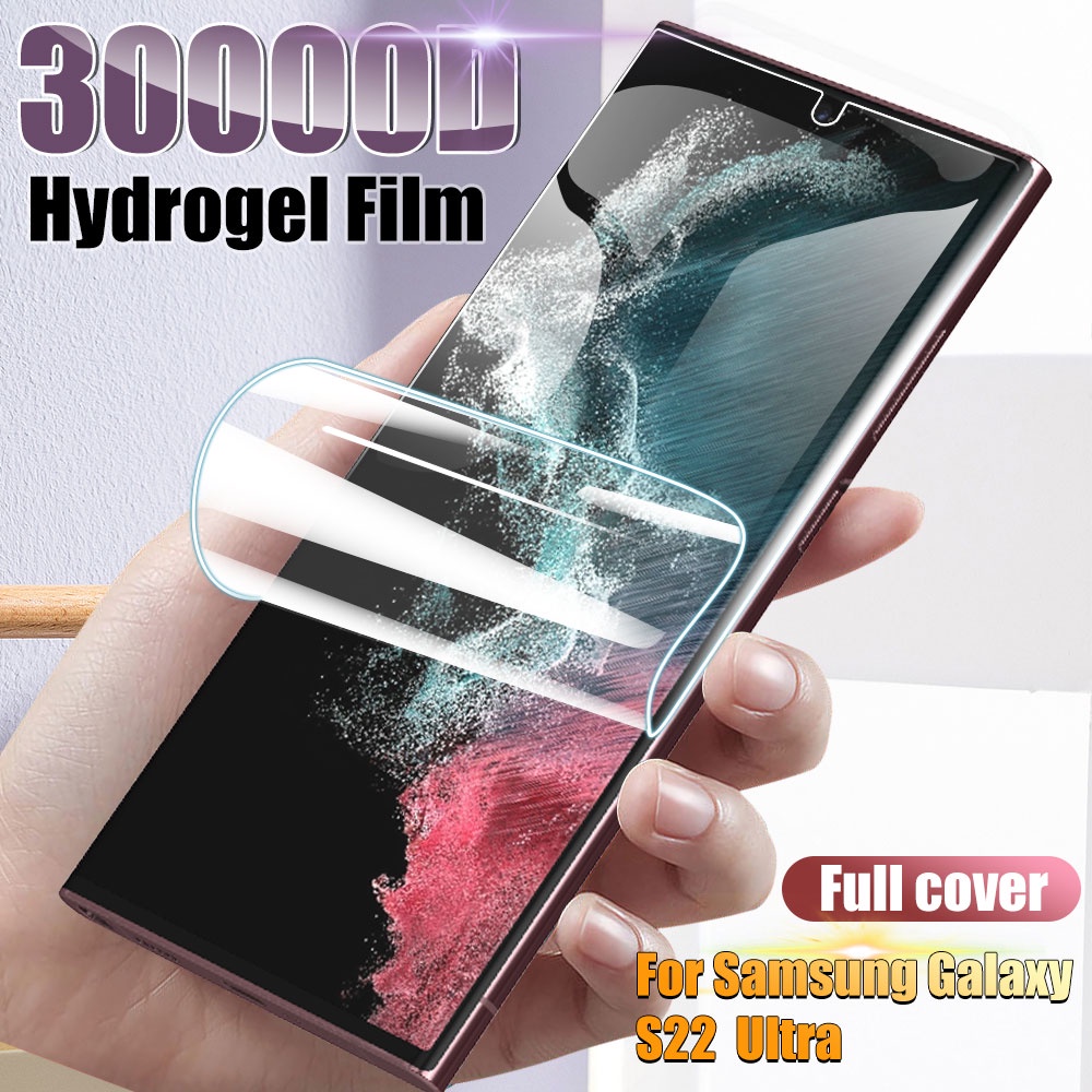 Tpu Hydrogel Film Full Cover Untuk Samsung Galaxy S23 Series Soft Screen Film Pelindung Layar Ponsel Film Anti Gores Anti Noda HD Film Hydrogel Lembut Anti Noda