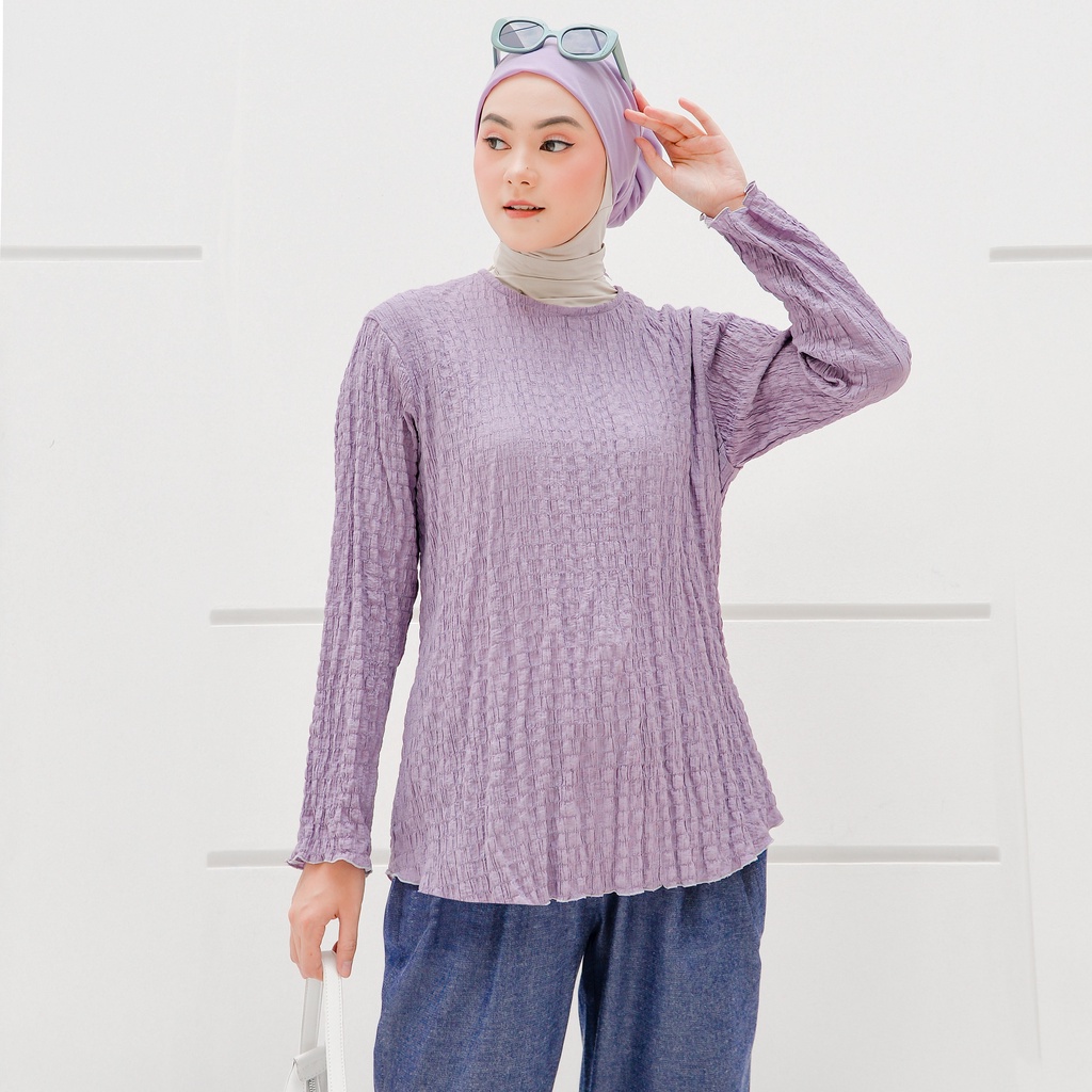 NUNA NIcky Top | atasan top bloyse wanita inner polos