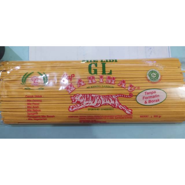 

Mie Lidi Cap Harimau GL 500 gr