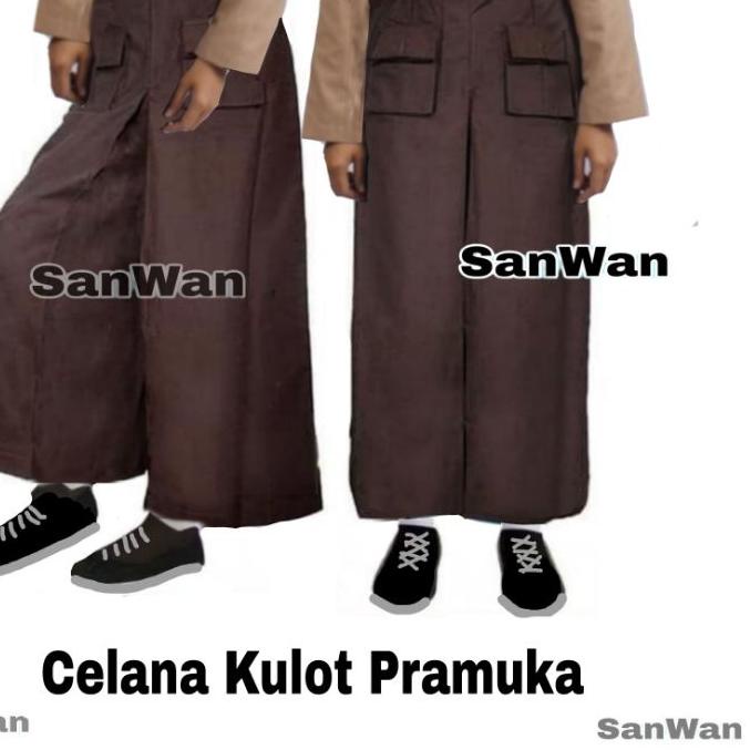 ➪ Celana Kulot Pramuka Sekolah SD Rok Kulot Panjang ➭
