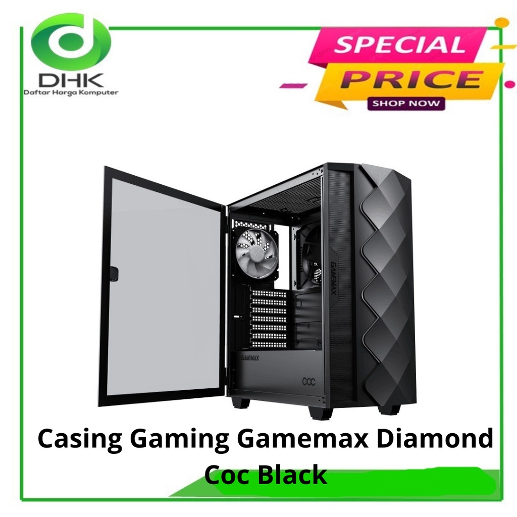 Casing Gaming Gamemax Diamond Coc Black