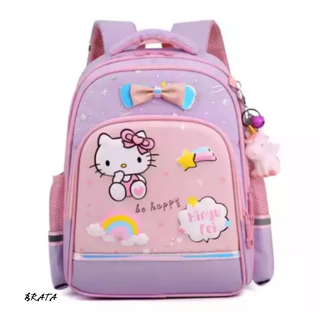 NIQABIS Tas Ransel Anak Perempuan KITTY Tas Sekolah PG PAUD TK SD